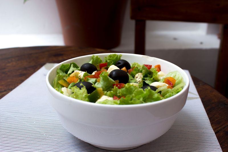 Zupas Mediterranean salad with feta and olives